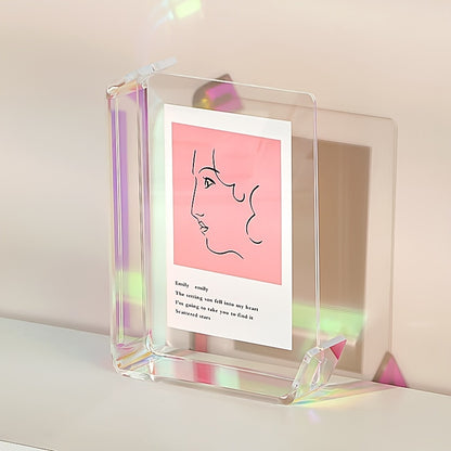 Photo Frame Box Creative Picture Holder Stylish Gradient Color Collage Frame